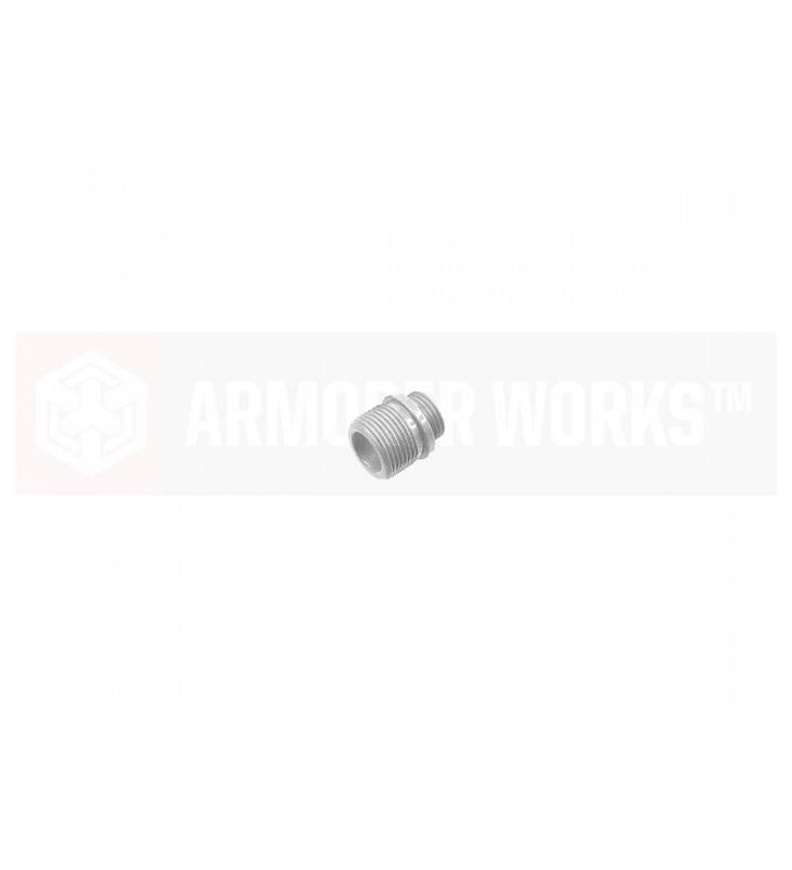AW Custom Adaptateur Silencieux Silver GBB 14mm-