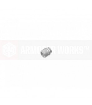 AW Custom Adaptateur Silencieux Silver GBB 14mm-