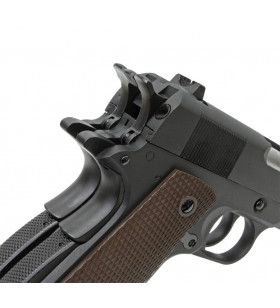 WE 1911 Double Canon Noir Gaz Métal (Mire avant en 3D)