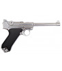 WE P08 Luger Medium Silver Gaz Métal 15BBs