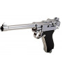 WE P08 Luger Medium Silver Gaz Métal 15BBs