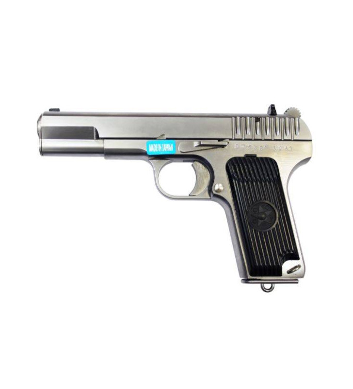 WE Tokarev TT-33 Silver Gaz 14BBs 1J