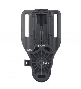 WoSport Belt Adjustable Adapter Quick Holster Bk
