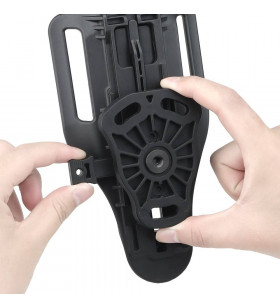 WoSport Belt Adjustable Adapter Quick Holster Bk
