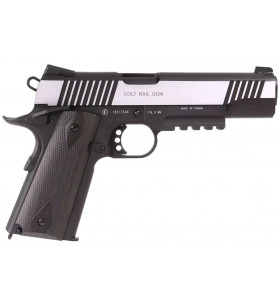 KWC Colt 1911 Co2 Rail Gun Bicolore 17BBS 0.9J