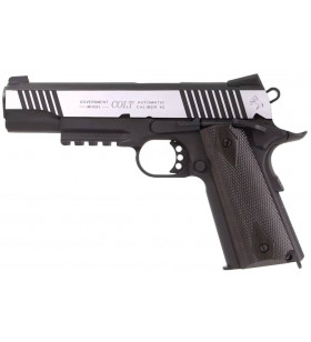 KWC Colt 1911 Co2 Rail Gun Bicolore 17BBS 0.9J