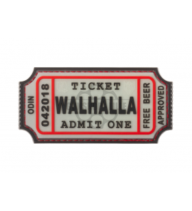 JTG Large Walhalla Ticket Patch Glow