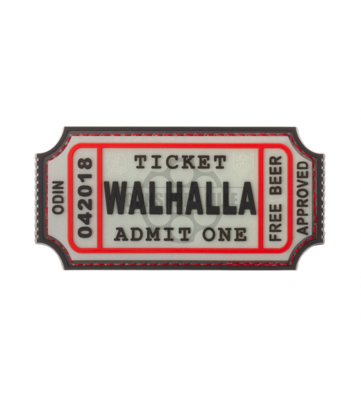 JTG Large Walhalla Ticket Patch Glow