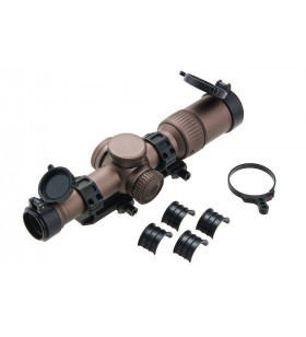 Ares Lunette 1-6x24 Réticule Lumineux / Bronze + Box