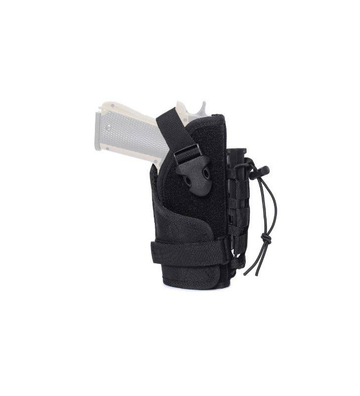 ACM Holster Ceinture / Molle Ajustable Universel + Poche Noir