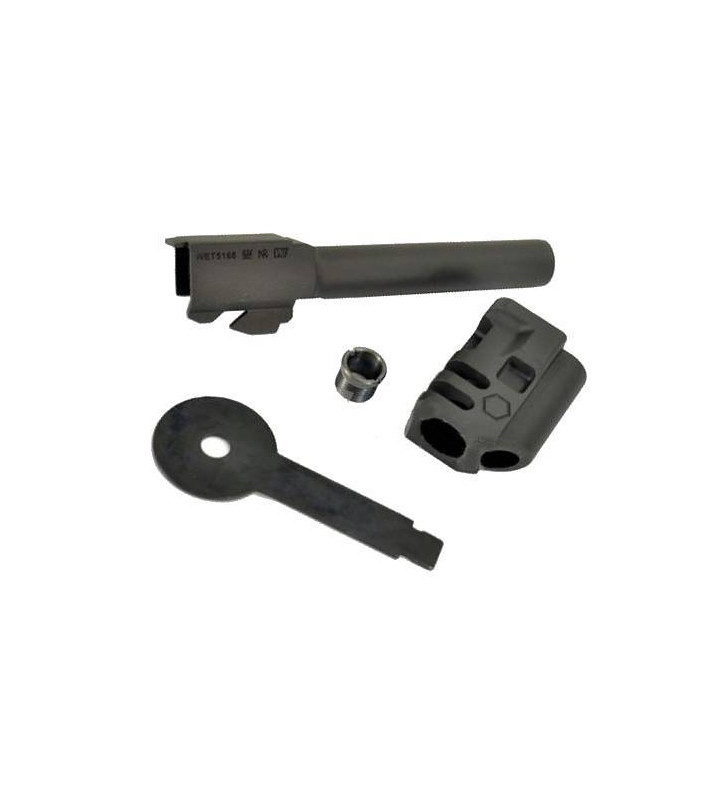 WE Suppressor / Outer barrel Set G17 GBB Type A Black