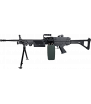 A&K M249 MK1(P) AEG Noir Nylon 2400BBs 1.4J