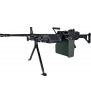 A&K M249 MK1(P) AEG Noir Nylon 2400BBs 1.4J