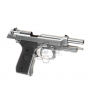 WE M9A1 Silver Semi / Full Auto Gaz 25BBs 0.9J