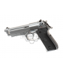 WE M9A1 Silver Semi / Full Auto Gaz 25BBs 0.9J