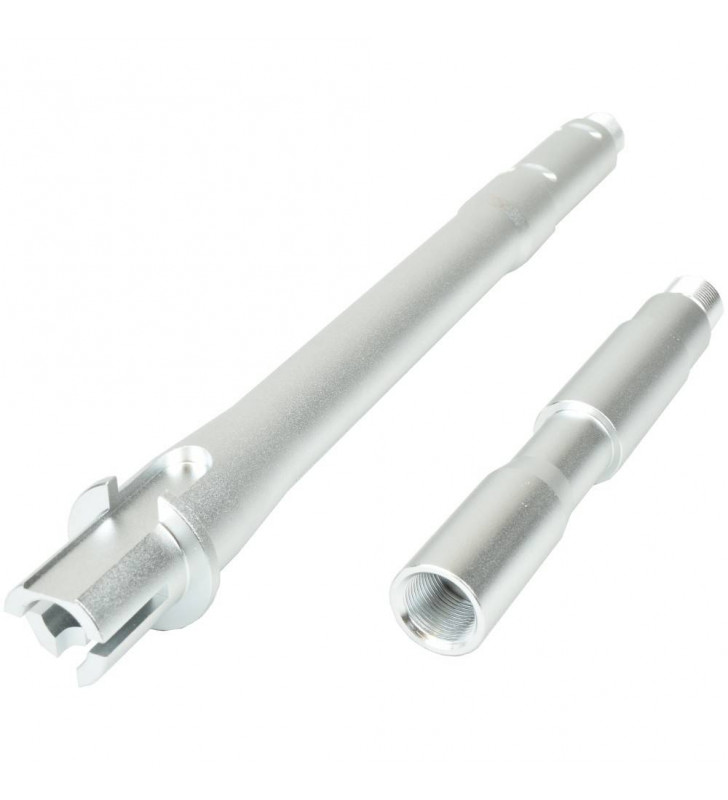 Big Dragon Outer Barrel M4 10.5"+ 4" Silver Métal