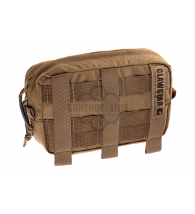 Clawgear Medium Horizontal Utility Pouch Zipped Core Coyote