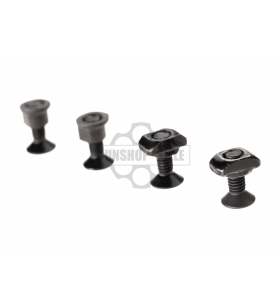 M-ETAL Rail M-Lok & Keymod 5-Slot Métal Black