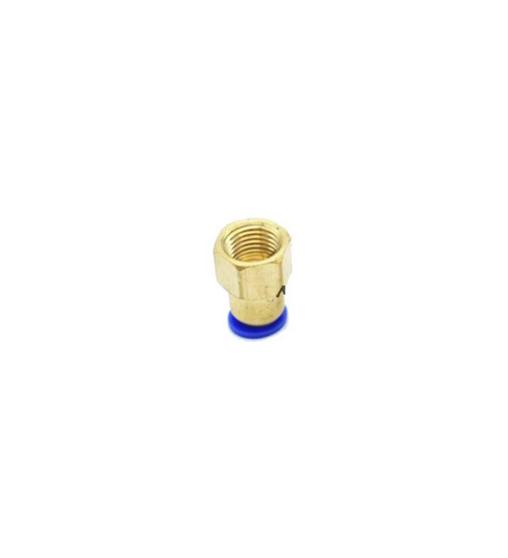 ACM Raccord HPA 1/8 NPT Femelle Métal - Macroline 4mm Femelle PVC Bleu