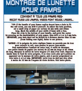 Cybergun Rail FAMAS Scope Mount Métal Noir