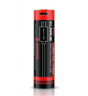 Klarus 18650 Battery 3.6V 3600Mah Micro-USB