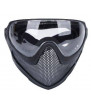 ACM Masque Complet Tactique Grillagé Pilot Type:W Noir Steel Mesh