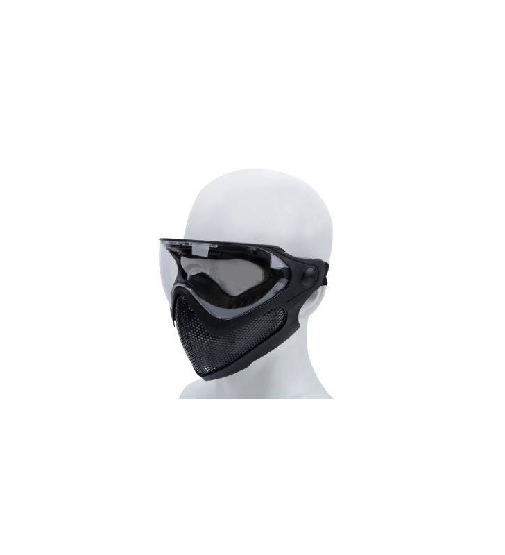 Masque Facial Complet Type Casque Tactique - Monté Sur Tête - Pour Airsoft, Paintball, Cosplay - WoSporT