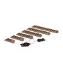 ACM Rail Keymod & M-Lok Set 6-pack Nylon DE
