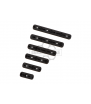 ACM Rail Keymod & M-Lok Set 6-pack Nylon Black