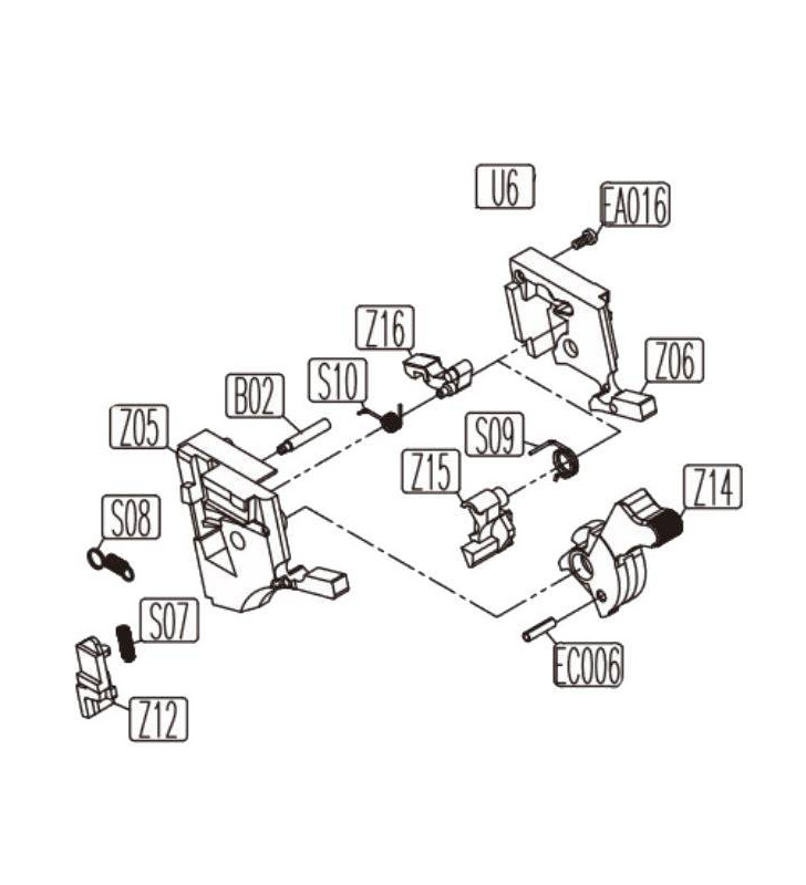 KWC Hammer Set Sig Navy Pistol Co2 Part-U6