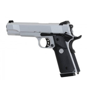 Army Armament 1911 MEU R27 Silver Blowback Gas 25BBs