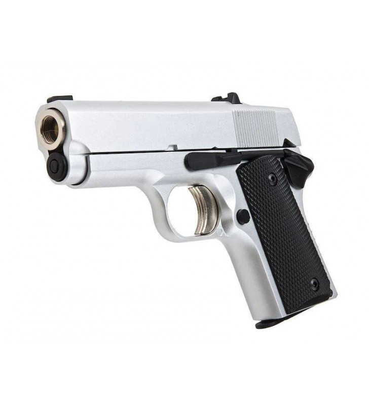 Army Armament R45 Detonics .45 Silver Blowback Gas 18BBs