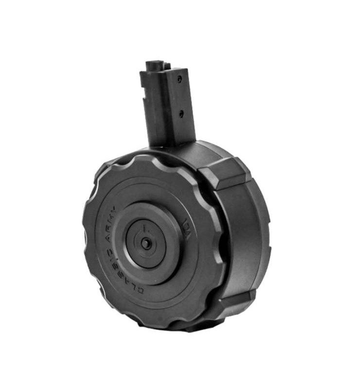 Classic Army Chargeur Drum X9 / ARP9 / BattleX / X01 1200BBs Eléc:9V