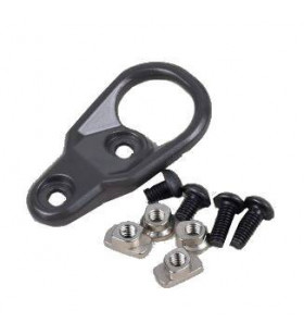 ACM Attache Sangle Noir Métal pour Rail M-Lok & Keymod