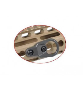 ACM Attache Sangle Noir Métal pour Rail M-Lok & Keymod