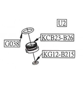 KWC Valve Perçage Co2 Glock 17 GBB 348501/340543 Part:U2