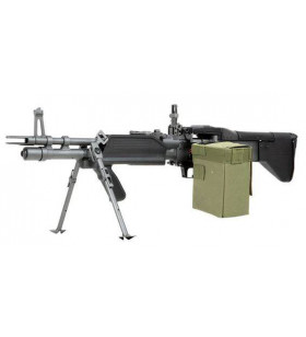 A&K M60 MK43 H.M.G Mod 0 Navy Seal Métal AEG 3500BBs 0.9J