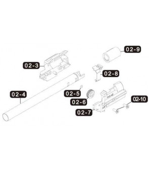 VFC FNX-45 Set Inner Barrel GBB (200508/ 200503/ 200514)