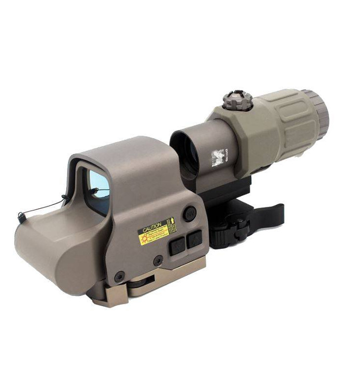 ACM Holo EXPS3 558 & Magnifier G33 QD 3X Rabattable DE + Box