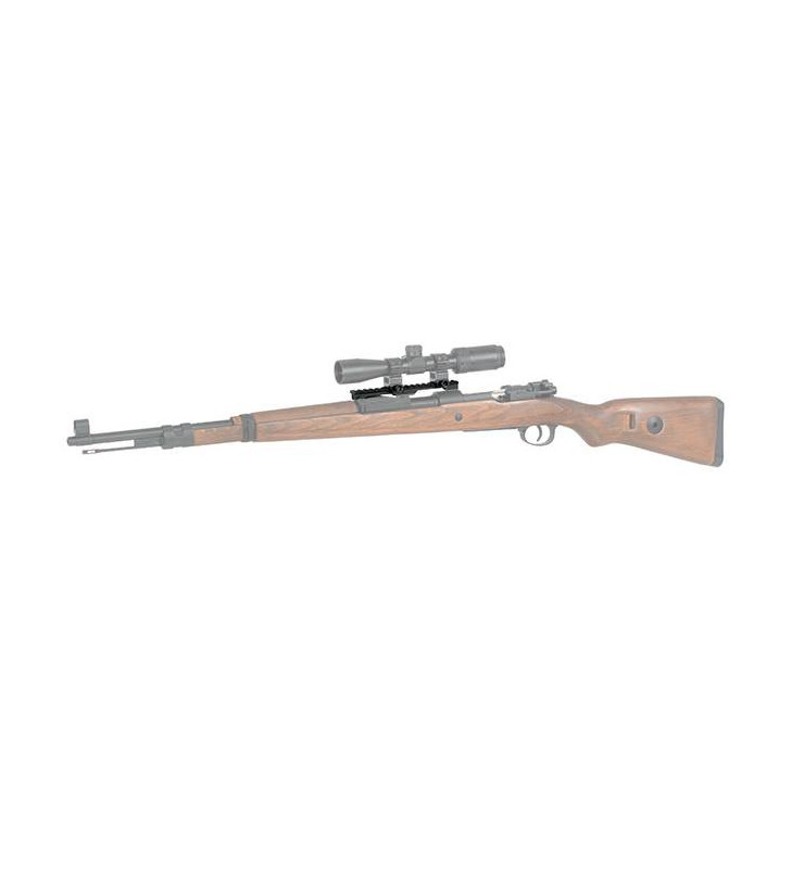 Rail Surélevé 13 Fentes Pour Optique – Base W-Rail, 20 Mm, Aluminium Aéronautique, Pour Fusil K98, Vz24