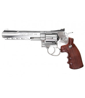 WinGun Revolver 6" Sport 702S Co2 0.9J Chromé Métal