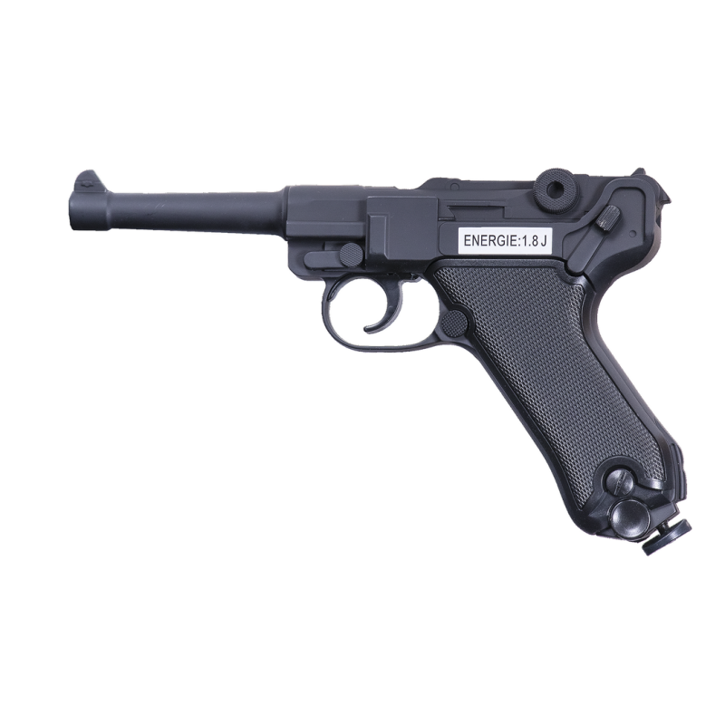 ACM P08 Luger FS09 NBB Black Co2 Métal 20BBs +2J