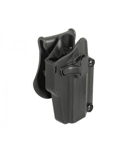 Amomax Holster Rigide Universel Noir Rotatif 360° Per-Fit