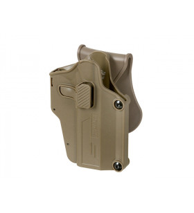 Amomax Holster Rigide Universel Dark Earth Rotatif 360° Per-Fit