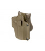 Amomax Holster Rigide Universel Dark Earth Rotatif 360° Per-Fit