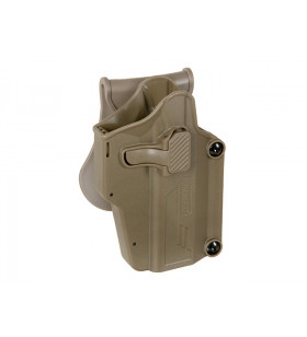 Amomax Holster Rigide Universel Dark Earth Rotatif 360° Per-Fit