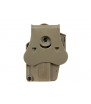 Amomax Holster Rigide Universel Dark Earth Rotatif 360° Per-Fit