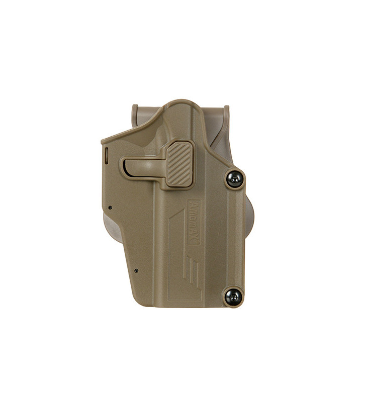 Amomax Holster Rigide Universel Dark Earth Rotatif 360° Per-Fit