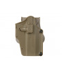 Amomax Holster Rigide Universel Dark Earth Rotatif 360° Per-Fit