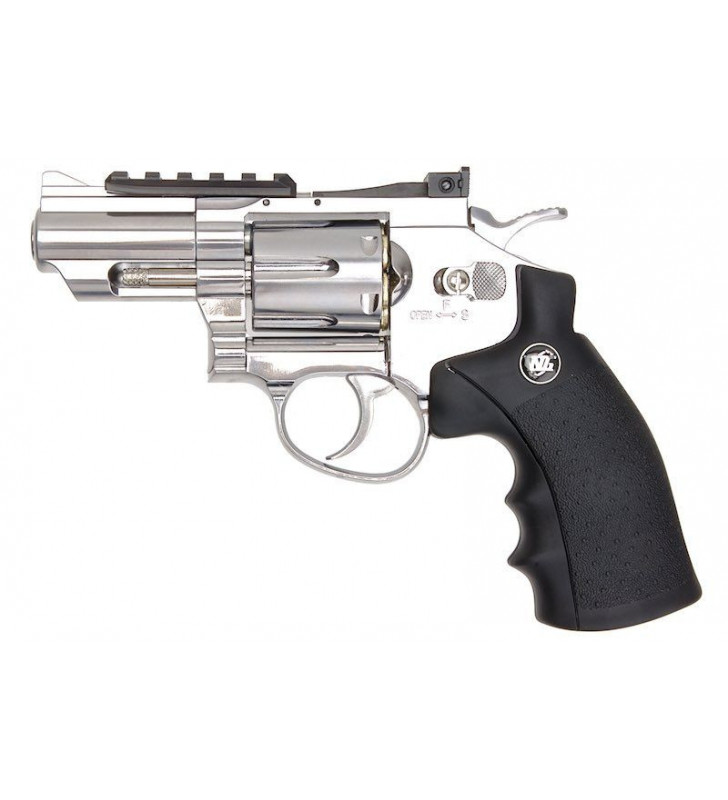 WinGun Revolver Sport 708 Co2 Silver 2.5" Métal 0.8J